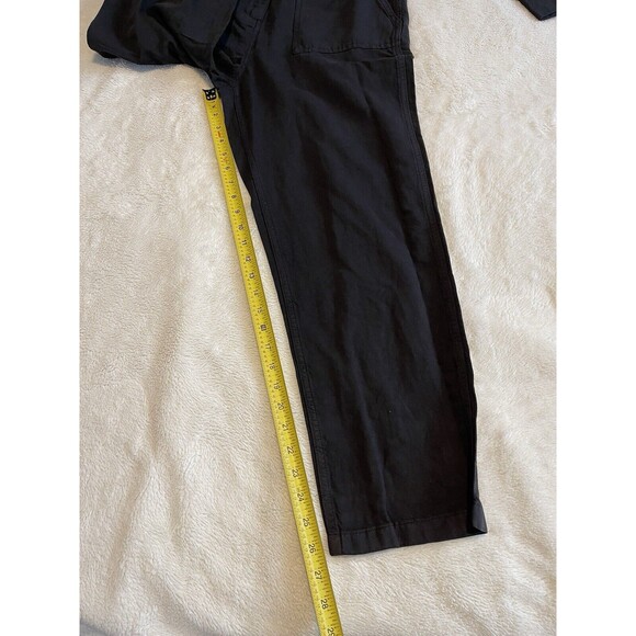 OuterKnown Station Jumpsuit Organic Cotton/Linen Blend Black Coverall sz S NWT - Picture 4 of 12